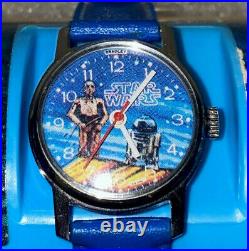 Star Wars Watch 1970's Bradley Brand New Case & Bradley Outer Sleeve