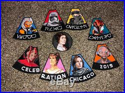 Star Wars Women Celebration 2019 Chicago Set Ahsoka Leia Rare Patch 9 Piece Set