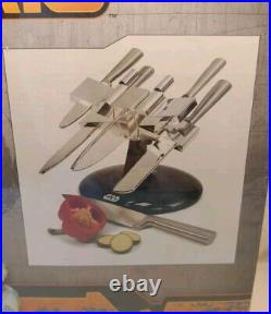 Star Wars X-Wing Knife Block New Unopened Package includes 5 Knives Rare Retired