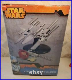 Star Wars X-Wing Knife Block New Unopened Package includes 5 Knives Rare Retired