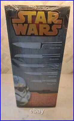 Star Wars X-Wing Knife Block New Unopened Package includes 5 Knives Rare Retired