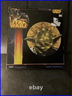 Star Wars Yoda Lighted Wall Decor by Lucasfilm 2013 Vintage BEWARE THE DARK SIDE