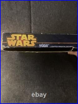 Star Wars Yoda Lighted Wall Decor by Lucasfilm 2013 Vintage BEWARE THE DARK SIDE
