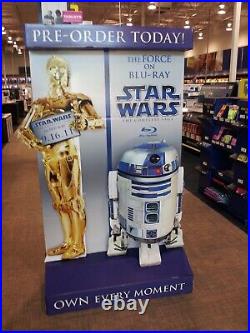 Star Wars store display With R2D2 & C3PO