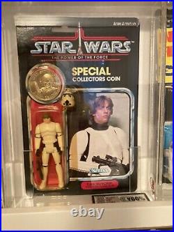 Star Wars vintage Luke Stormtrooper moc UKG not AFA