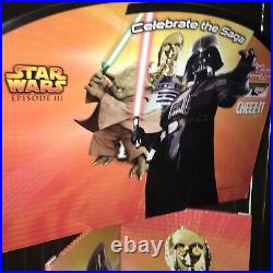 Star wars celebrate the saga cheez-it sign. Two piece Display