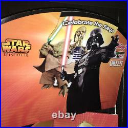 Star wars celebrate the saga cheez-it sign. Two piece Display