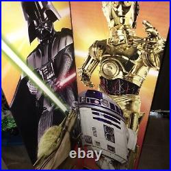 Star wars celebrate the saga cheez-it sign. Two piece Display