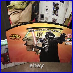 Star wars celebrate the saga cheez-it sign. Two piece Display