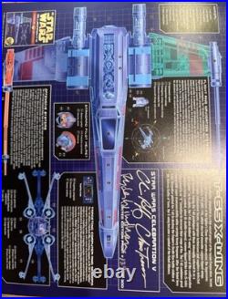 Star wars celebration v T-65 x-Wing blueprint. 3 signatures print 134 of 300