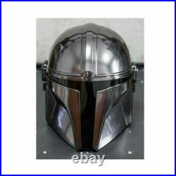 Steel Mandalorian Helmet Black Seriese Role Plays Cosplay Game Steel CostumeGift