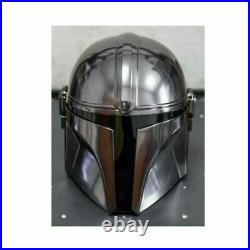 Steel Mandalorian Helmet Black Seriese Role Plays Cosplay Halloween Costume Gift