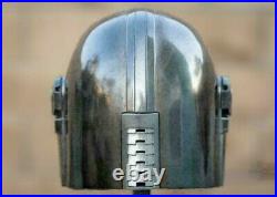 Steel The Mandalorian Helmet and Chin Strap For LARP/Costumes/Role Plays Helmet