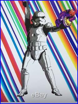 Stormtrooper Star Bright Mr Clever Star Wars Movie Darth Vader mondo moss Print