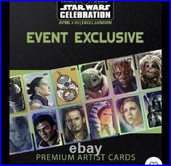 Topps Star Wars Celebration Europe 2023 Show Exclusive Sealed Set of 4 Boxes