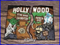 UNCUT Gold Vader Case Patch & Pin Set OSWCC Celebration Anaheim 2022 + Hollywood