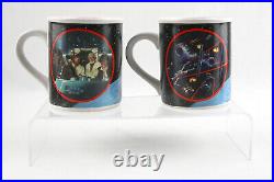 VINTAGE STAR WARS LOT Coffee Mugs 1989 Lucasfilm Complete Set