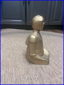 Vintage -1979ceramic C-3PO gold bust lamp