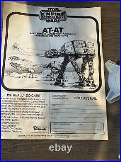 Vintage Star Wars AT-AT Walker 1981 All Original Box Instructions Complete Works