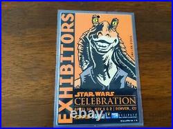 Vintage Star Wars Celebration 1999 10 Insider Event Badge Passes & one Autograph