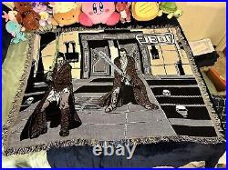 Vintage Star Wars Episode 1 Throw Blanket JEDI Obi-Wan Kenobi & Qui-Gon Jinn