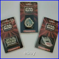 Vintage Star Wars Jar Jar, Droid Starfighter Lot Collector Pins from Episode One