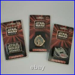 Vintage Star Wars Jar Jar, Droid Starfighter Lot Collector Pins from Episode One