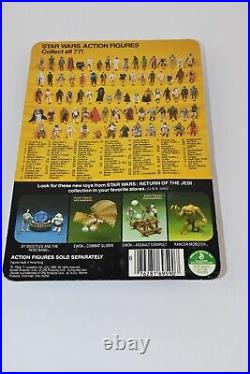 Vintage Star Wars ROTJ 1983 Prune Face 77 back MOC Unpunched