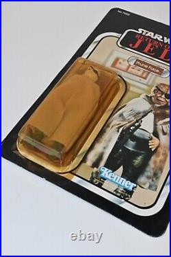 Vintage Star Wars ROTJ 1983 Prune Face 77 back MOC Unpunched