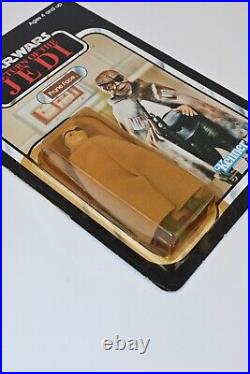 Vintage Star Wars ROTJ 1983 Prune Face 77 back MOC Unpunched