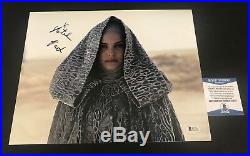 W@w Natalie Portman Signed Star Wars 11x14 Photo Authentic Autograph Beckett Bas