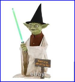 Yoda Animatronic Disney Star Wars CHRISTMAS And Halloween Home Depot NEW IN BOX